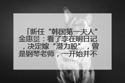 新任“韩国第一夫人”金惠景：看了李在明日记，决定嫁“潜力股”，曾是钢琴老师，一开始并不支持丈夫从政