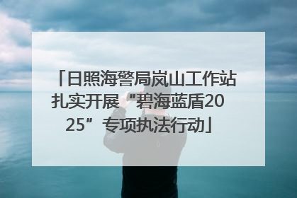 日照海警局岚山工作站扎实开展“碧海蓝盾2025”专项执法行动