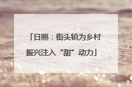 日照：街头镇为乡村振兴注入“甜”动力