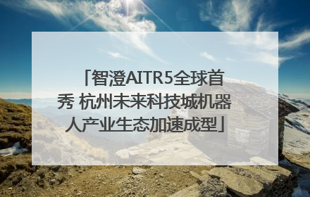 智澄AITR5全球首秀 杭州未来科技城机器人产业生态加速成型