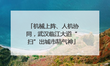 机械上阵、人机协同，武汉临江大道“扫”出城市精气神