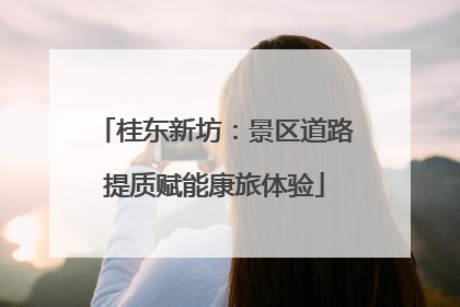桂东新坊：景区道路提质赋能康旅体验