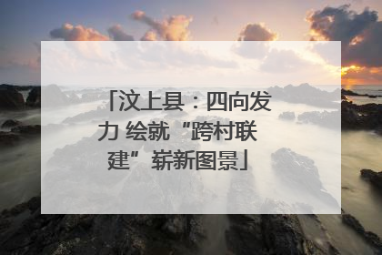 汶上县：四向发力 绘就“跨村联建”崭新图景