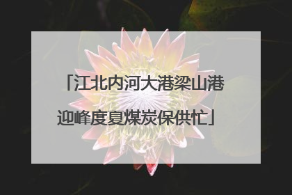 江北内河大港梁山港迎峰度夏煤炭保供忙
