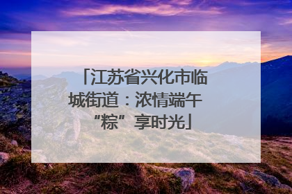 江苏省兴化市临城街道：浓情端午 “粽”享时光