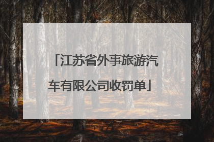 江苏省外事旅游汽车有限公司收罚单
