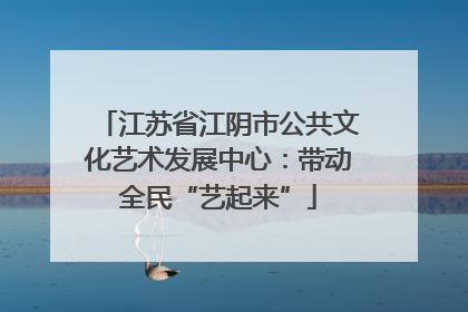 江苏省江阴市公共文化艺术发展中心：带动全民“艺起来”