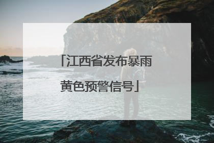 江西省发布暴雨黄色预警信号