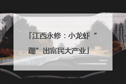 江西永修：小龙虾“蹦”出富民大产业