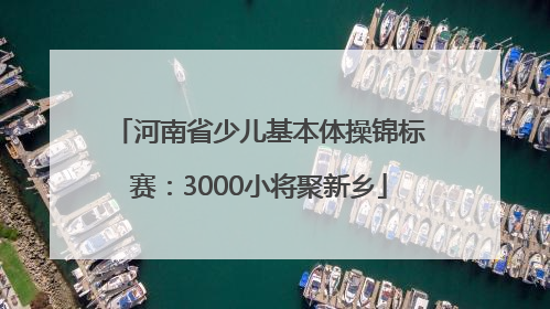 河南省少儿基本体操锦标赛：3000小将聚新乡