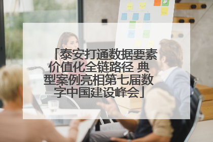 泰安打通数据要素价值化全链路径 典型案例亮相第七届数字中国建设峰会