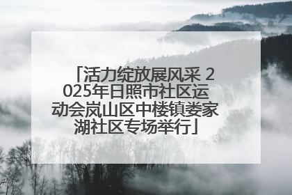 活力绽放展风采 2025年日照市社区运动会岚山区中楼镇娄家湖社区专场举行