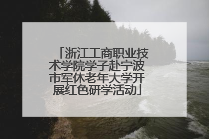 浙江工商职业技术学院学子赴宁波市军休老年大学开展红色研学活动