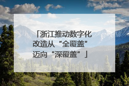 浙江推动数字化改造从“全覆盖”迈向“深覆盖”
