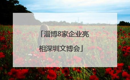淄博8家企业亮相深圳文博会
