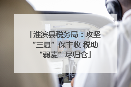 淮滨县税务局：攻坚“三夏”保丰收 税助“弱麦”尽归仓