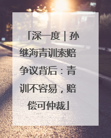 深一度｜孙继海青训索赔争议背后：青训不容易，赔偿可仲裁