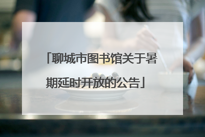 聊城市图书馆关于暑期延时开放的公告