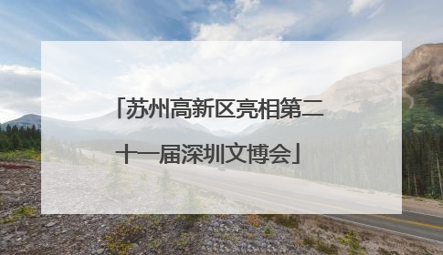 苏州高新区亮相第二十一届深圳文博会