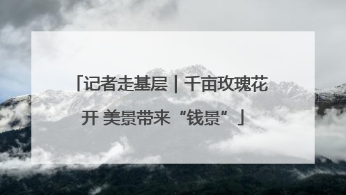 记者走基层｜千亩玫瑰花开 美景带来“钱景”