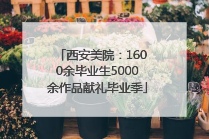 西安美院：1600余毕业生5000余作品献礼毕业季
