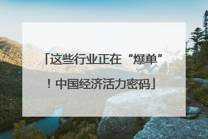 这些行业正在“爆单”！中国经济活力密码