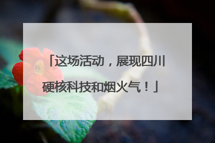 这场活动，展现四川硬核科技和烟火气！