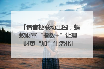 谐音梗联动出圈，蚂蚁财富“指数+”让理财更“加”生活化