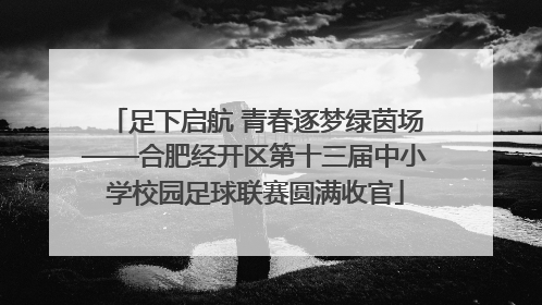 足下启航 青春逐梦绿茵场——合肥经开区第十三届中小学校园足球联赛圆满收官