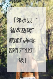 邻水县“智改数转”赋能汽车零部件产业升级