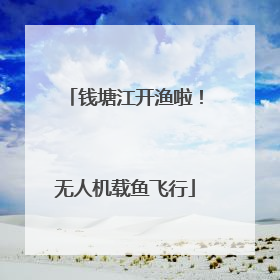 钱塘江开渔啦！无人机载鱼飞行