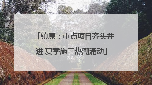 镇原：重点项目齐头并进 夏季施工热潮涌动
