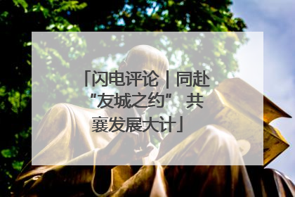 闪电评论｜同赴“友城之约” 共襄发展大计