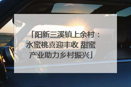阳新三溪镇上余村：水蜜桃喜迎丰收 甜蜜产业助力乡村振兴