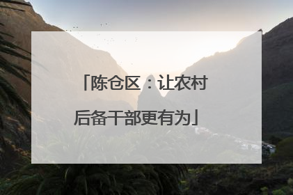 陈仓区：让农村后备干部更有为
