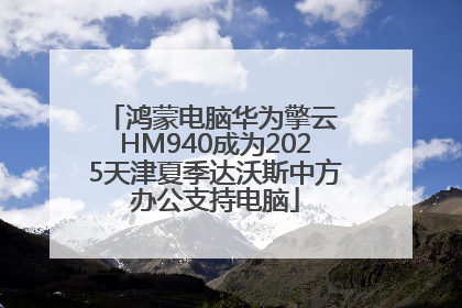 鸿蒙电脑华为擎云 HM940成为2025天津夏季达沃斯中方办公支持电脑