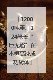 12000吨重、124米长“巨无霸”在本桓高速成功转体