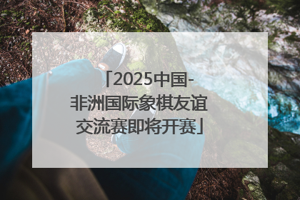 2025中国-非洲国际象棋友谊交流赛即将开赛