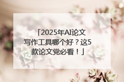 2025年AI论文写作工具哪个好？这5款论文党必看！