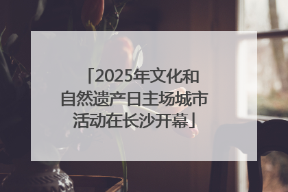 2025年文化和自然遗产日主场城市活动在长沙开幕