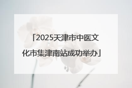 2025天津市中医文化市集津南站成功举办