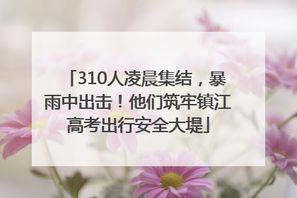 310人凌晨集结，暴雨中出击！他们筑牢镇江高考出行安全大堤