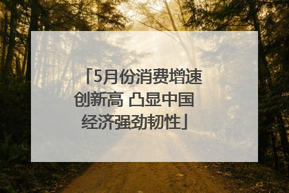 5月份消费增速创新高 凸显中国经济强劲韧性