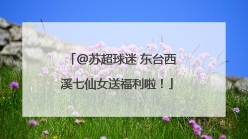 @苏超球迷 东台西溪七仙女送福利啦！