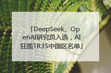 DeepSeek、OpenAI研究员入选，AI狂揽TR35中国区名单